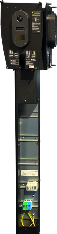 S-LINE BASE LADDSTOLPE 120 ZAPTEC PRO 1-4-WAY
