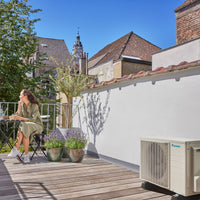 Daikin Perfera utomhusdel monterad utomhus